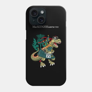 Clanosaurus Rex MacKENZIEsaurus rex Plaid MacKenzie McKenzie Ancient Scotland Ireland Family Tartan Phone Case