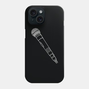 Microphone (White Lines)/ Analog / Music Phone Case