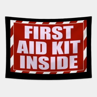 First Aid Kit Inside Sticker, Self Adhesive First Aid Kit Industrial Tapestry