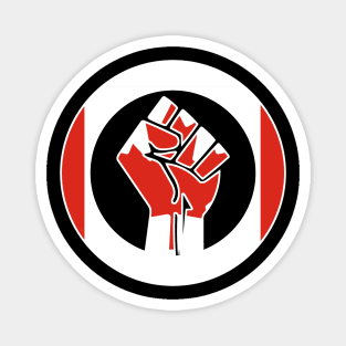 Black Lives Matter Fist Circled Flag Canada Magnet