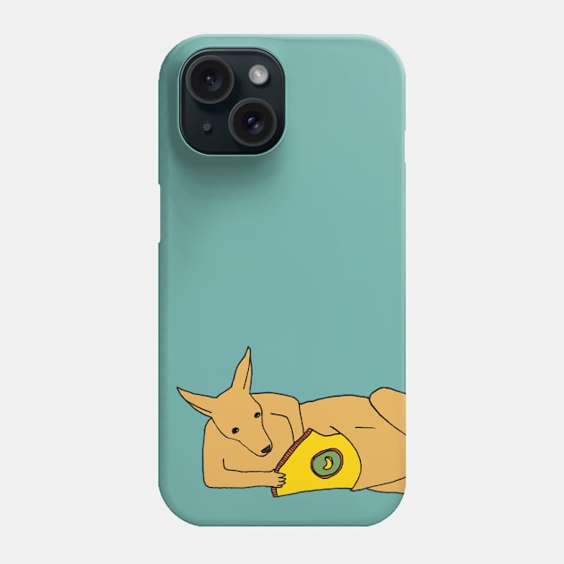 Snack Time Kangaroo Phone Case by martinascott