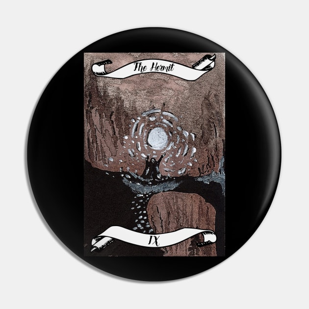 The Hermit - Lovecraft Tarot Card Pin by BladeAvenger