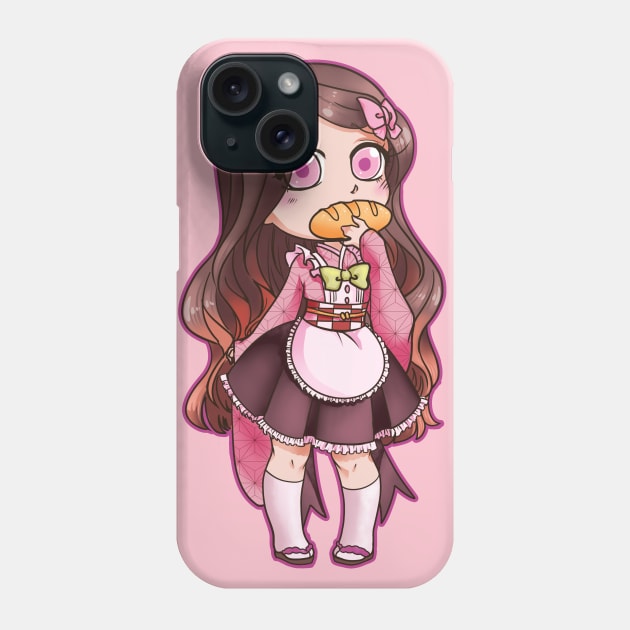 Nezuko Maid Phone Case by MeikosArt