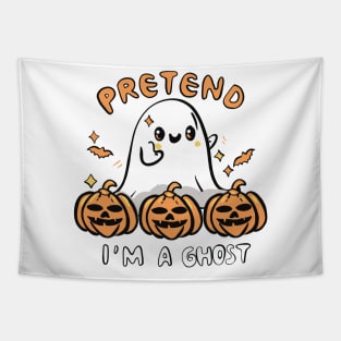 Cute ghost halloween Tapestry