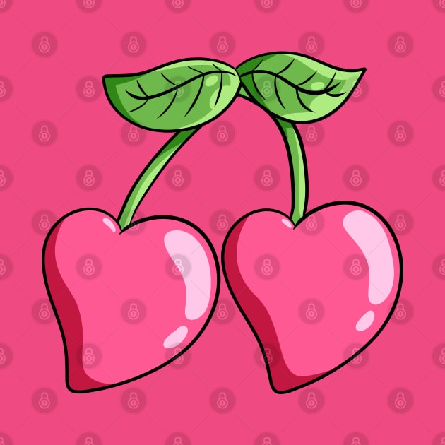 Pink Heart Cherry by Everwinter