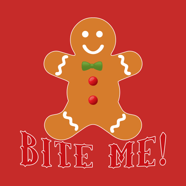 Gingerbread Man Bite Me by Scarebaby