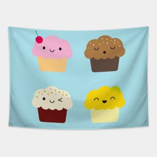 Kawaii Cupcakes Tapestry