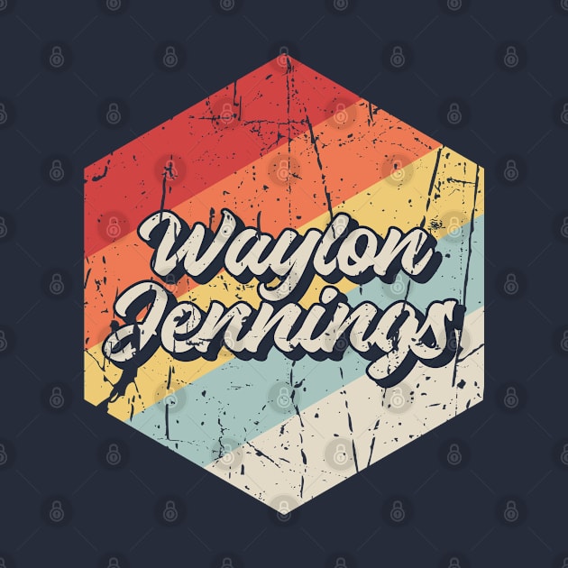 Waylon jennings Retro by Arestration