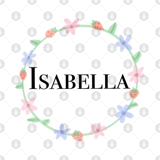 Isabella name design by artoftilly