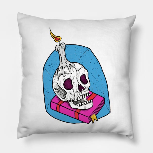 Librarian  Skull Pillow by miskel