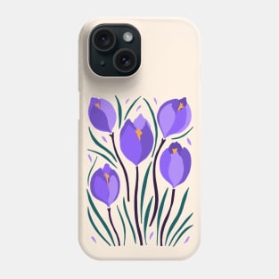 Crocus Flower Phone Case