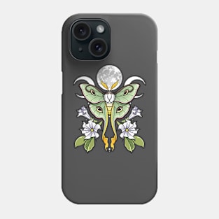 Luna moth with Datura Phone Case