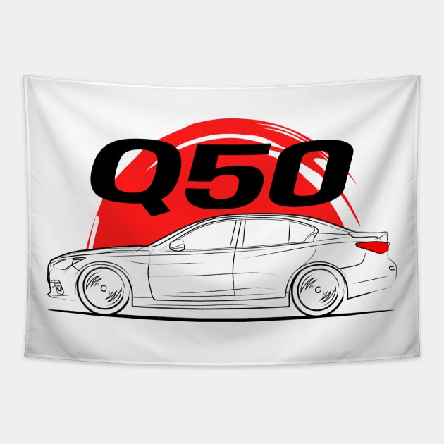 Q50 JDM Sedan Tapestry by GoldenTuners