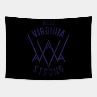 west virginia strong purple Tapestry