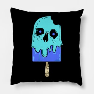 Popsicle Skull Skeleton Beach Party Pillow