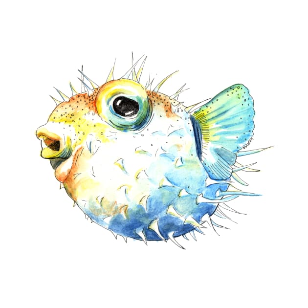 Pufferfish - Puffed Up by VrijFormaat