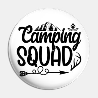 Camping squad Pin