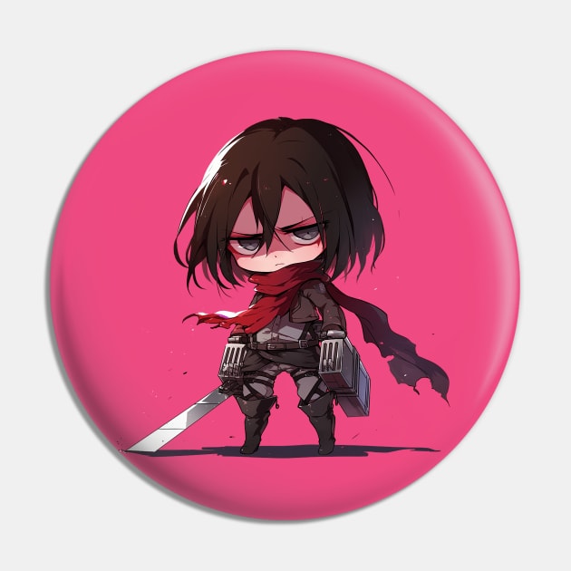 mikasa Pin by StevenBag