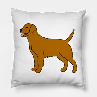 Golden Dog Pillow