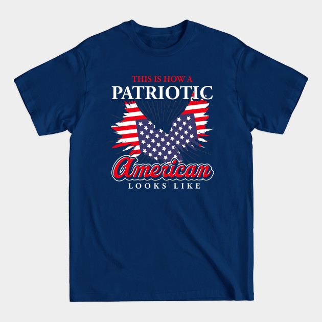 Discover American Liberty United States Flag US Lover Proud Patriotic American 4th Of July - 4th Of July - T-Shirt