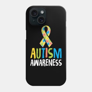 Cute Autism Awareness Ribbon Autistic Supporter Phone Case