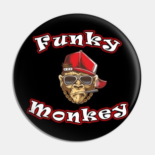 Funny Funky Monkey Pin