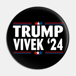 Donald Trump Vivek Ramaswamy '24 American Flag Pin