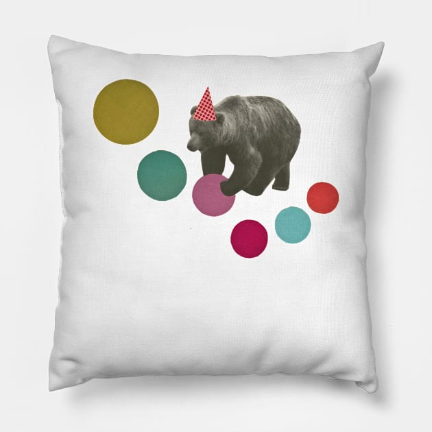 Birthday Bear Pillow by Cassia