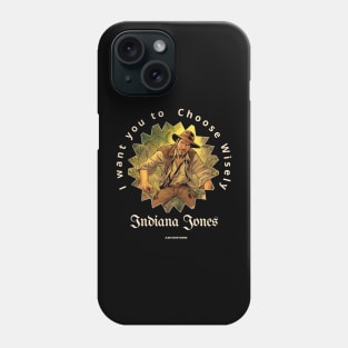 Indiana Jones victor illustration designe Phone Case