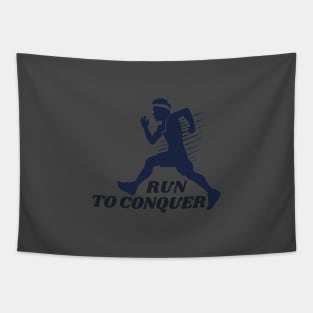 Run to conquer, outdoor sports Tapestry