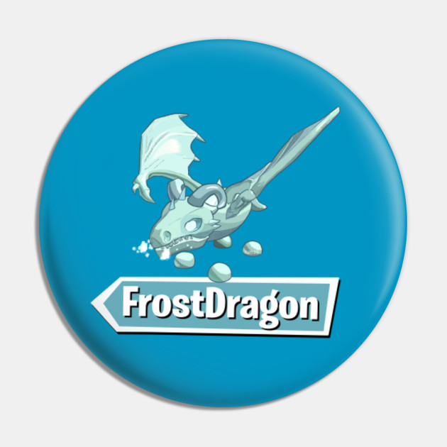 Frost Dragon Art Roblox Pin Teepublic - frost dragon adopt me roblox