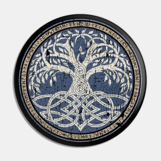 Tree of Life Yggdrasil Norse Pagan Viking Mythology Pin