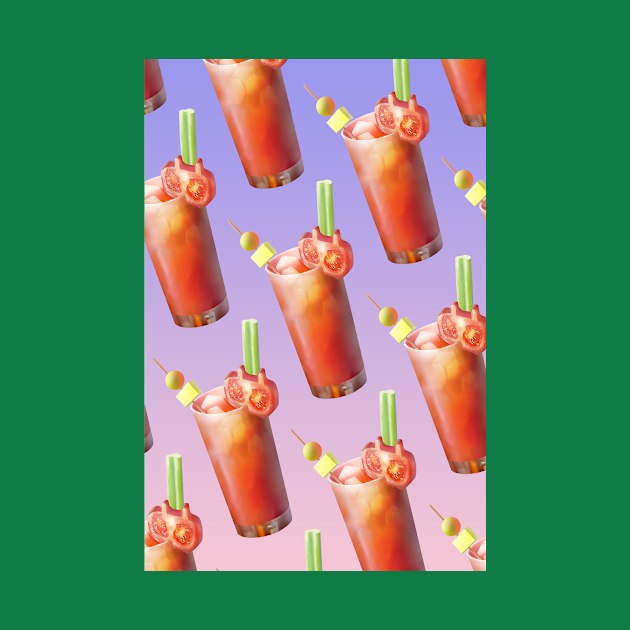 Bloody Mary Cocktail Pattern by zkozkohi