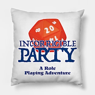 A Role Playing Adventure - Text logo Pillow