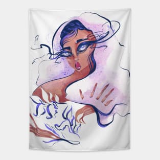 Fashion portrait Tapestry