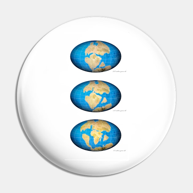 Pangea break-up, global maps (C018/0292) Pin by SciencePhoto