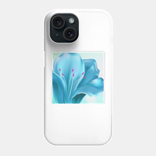 Floral Art - Turquoise Phone Case