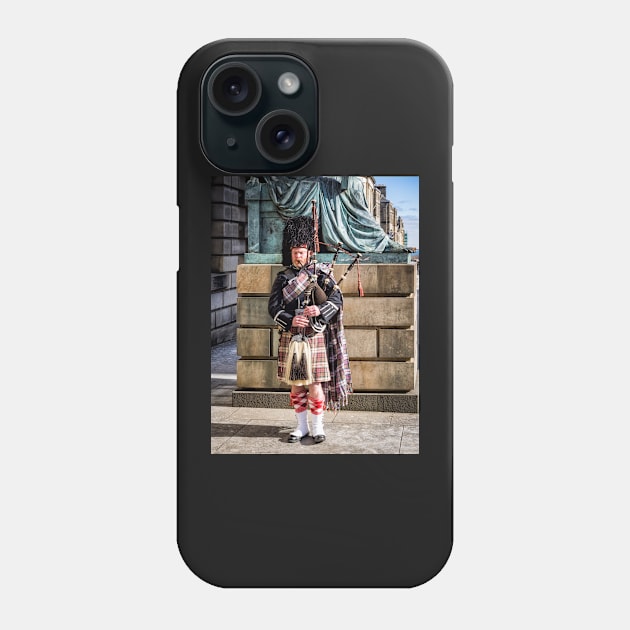 Bagpipe Player Phone Case by ansaharju