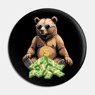 DOLLAR BEAR/MONEY LOVER Pin