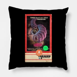 Larvae paragon video VHS art v2 Pillow