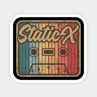 Static-X Vintage Cassette Magnet