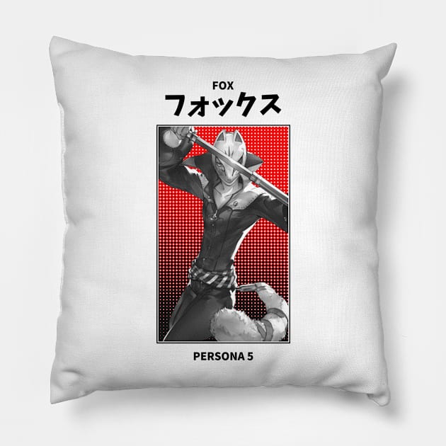 Fox Persona 5 Pillow by KMSbyZet