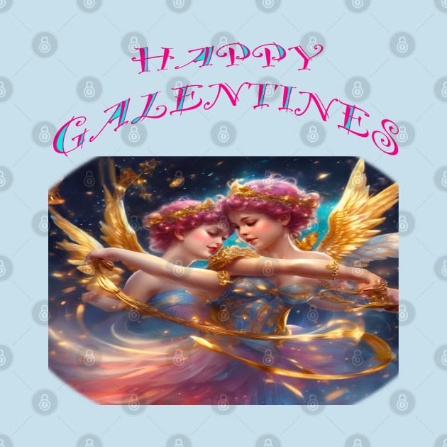 Cupid galentine card by sailorsam1805