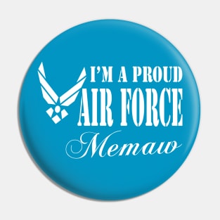 Best Gift for Grandmother - I am a Proud Air Force Memaw Pin