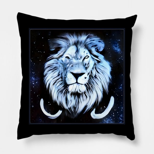 SURREAL LION #6 Pillow by ALLTHINGSMINv