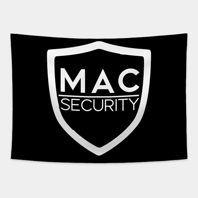 MAC Security Badge Tapestry by AbigailDavies