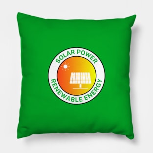 Solar Power Renewable Energy Pillow