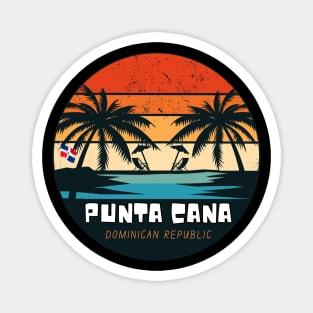 Punta Cana Retro Magnet