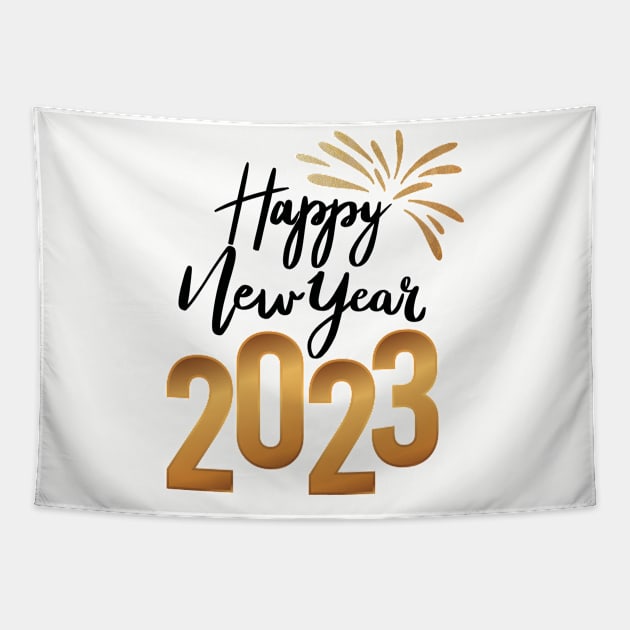 Happy New year 2023happy new year Tapestry by TextureMerch