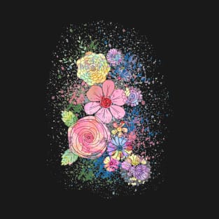 Flowers in a Spray of Rain T-Shirt